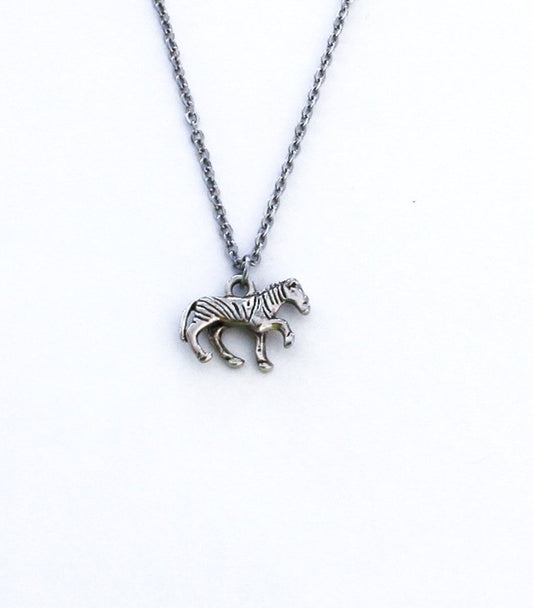 Stainless zebra pendant Chain