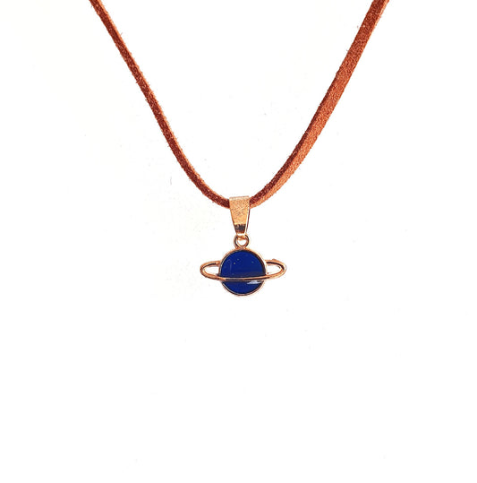 Collier Précieux Coeur Bleu