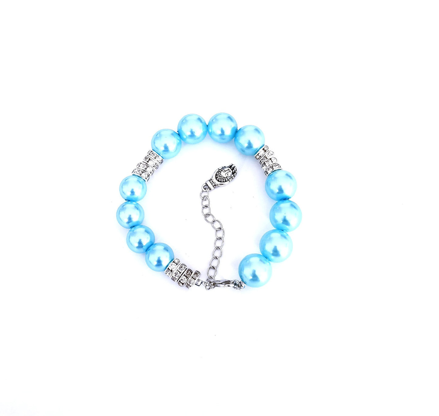 Bracelet perles bleu turquoise