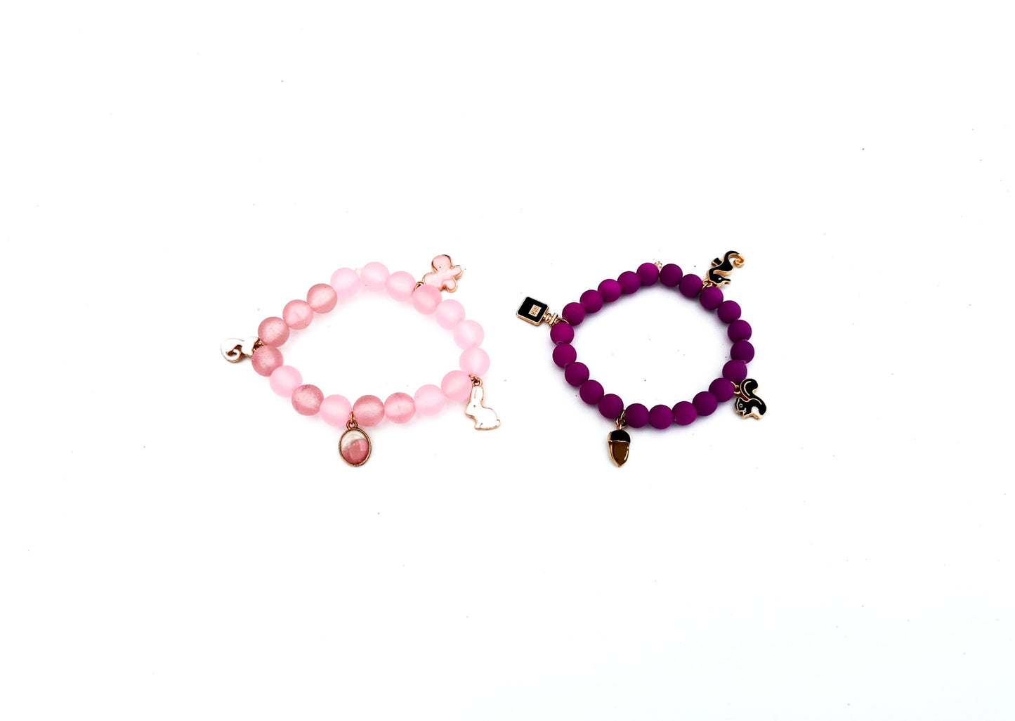 Rose and Violeta Bracelets Pearls Set