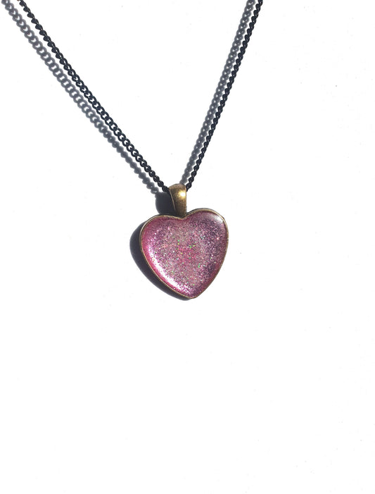 pink Glitter Pendant Chain