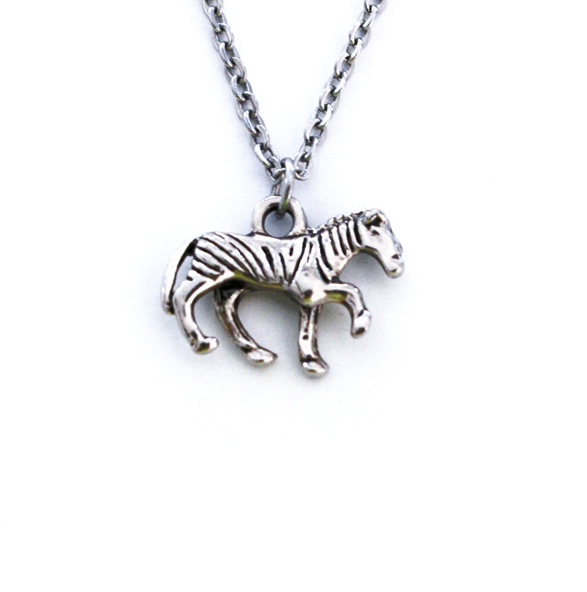 Stainless zebra pendant Chain