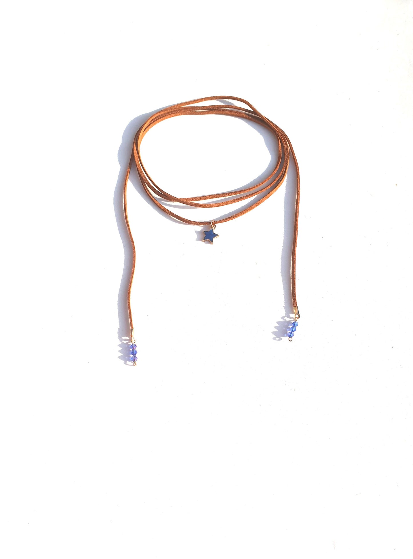 Collier ras de cou étoile bleue