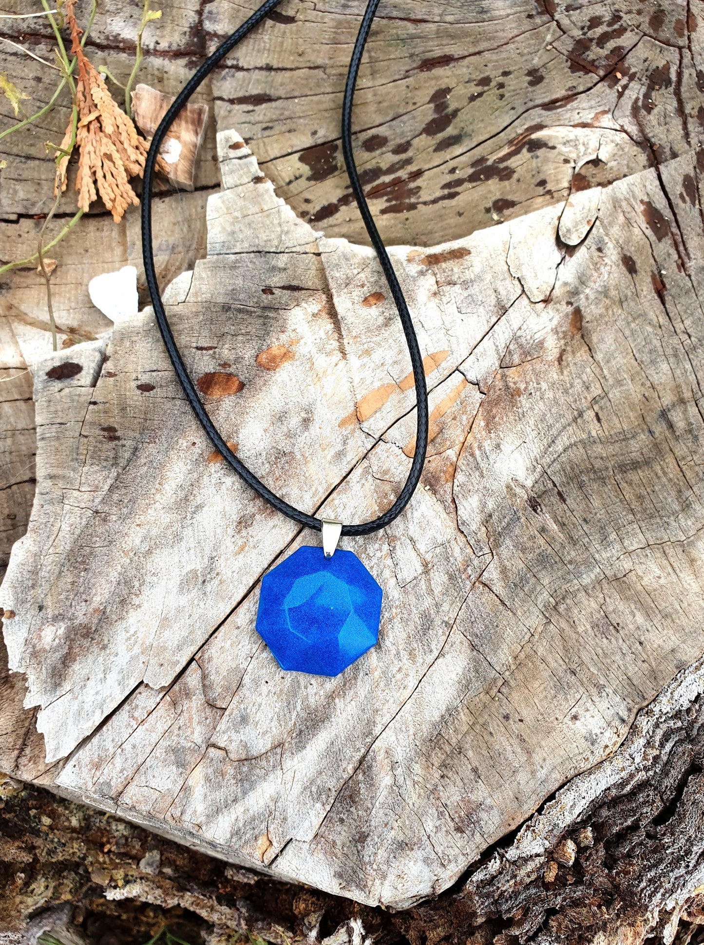 Blue Adjustable Octa necklace