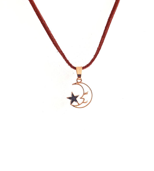 Precious Half Sleeping moon  Necklace