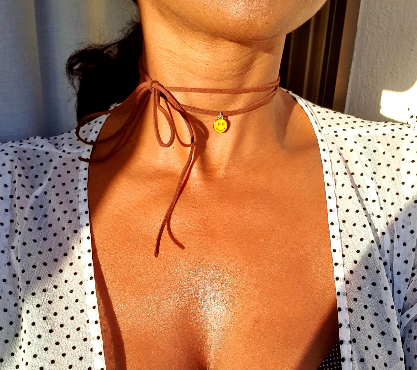 Smiley Choker Necklace