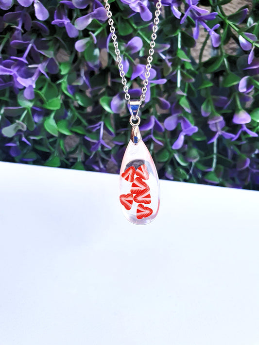 Pendentif Chaîne La Goutte Fraise